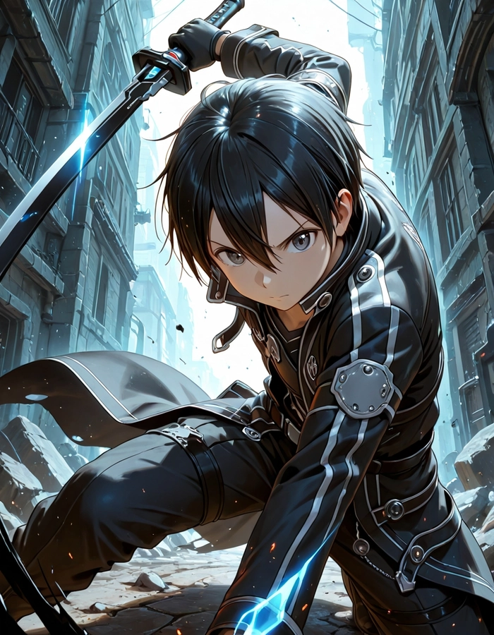 Ảnh anime Kirito ngầu lòi