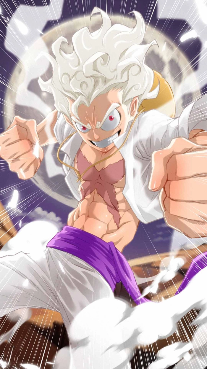 Ảnh anime Luffy Gear 5 cực đỉnh