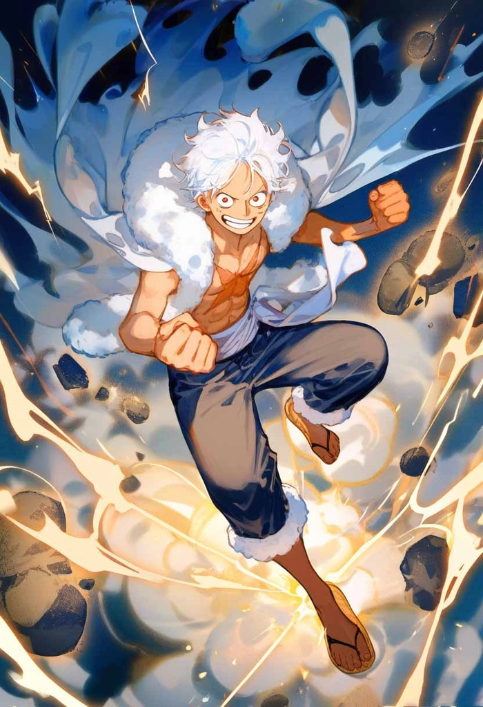 Ảnh anime Luffy cute ấn tượng