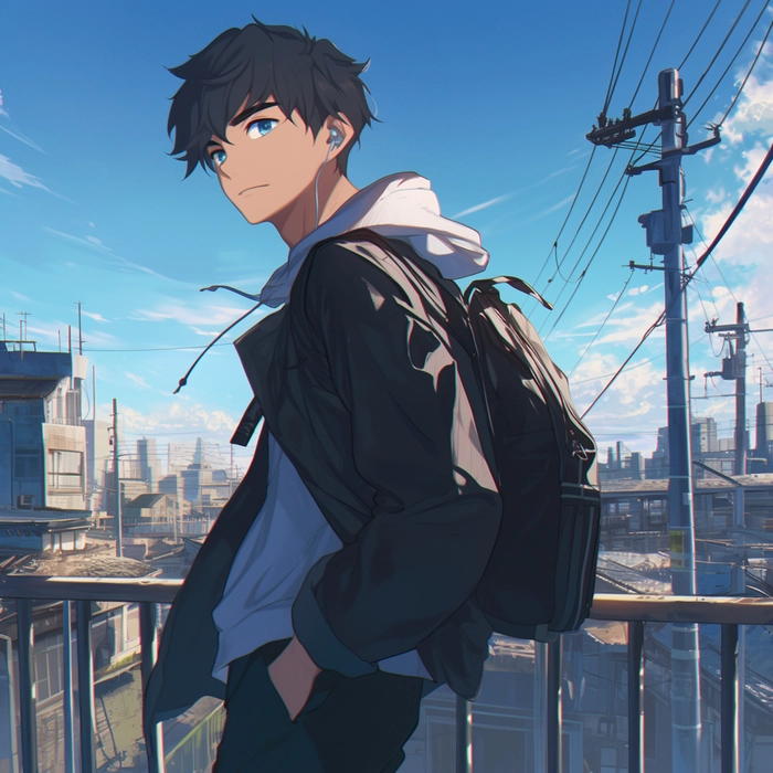 Ảnh anime boy học sinh cool ngầu