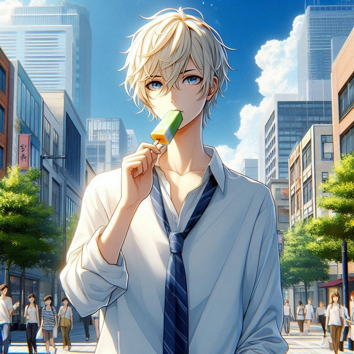 Ảnh anime boy học sinh điển trai