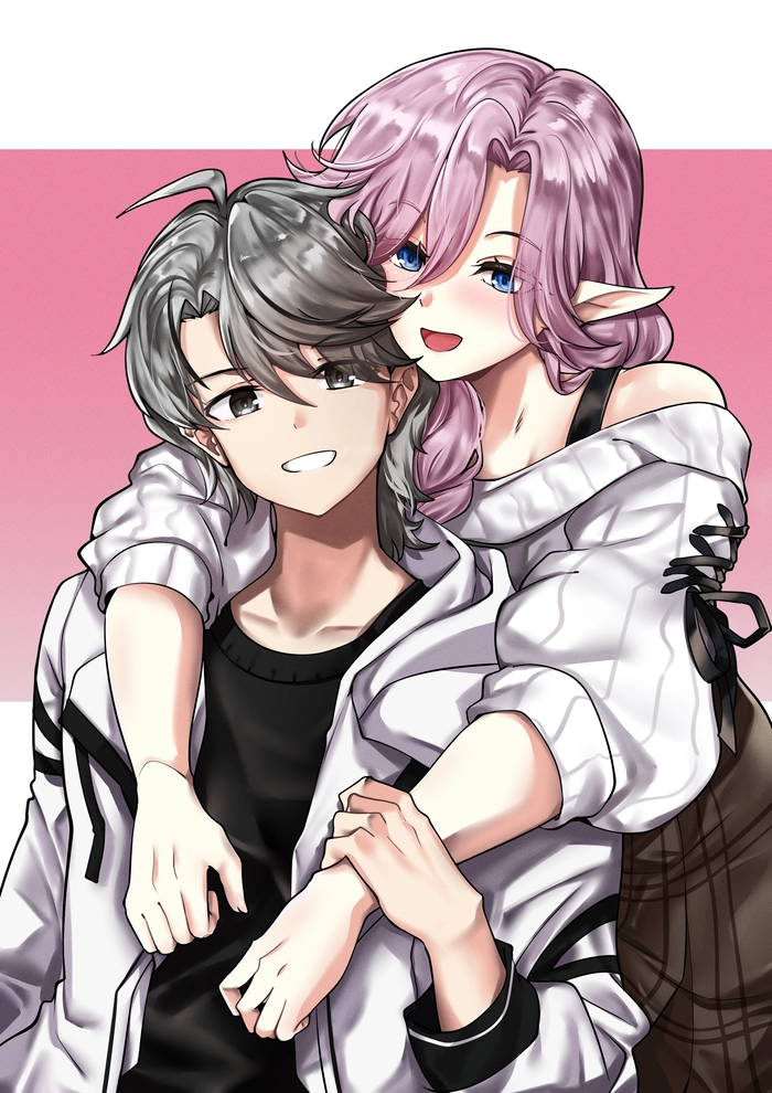 Ảnh anime cặp đôi học sinh tình cảm