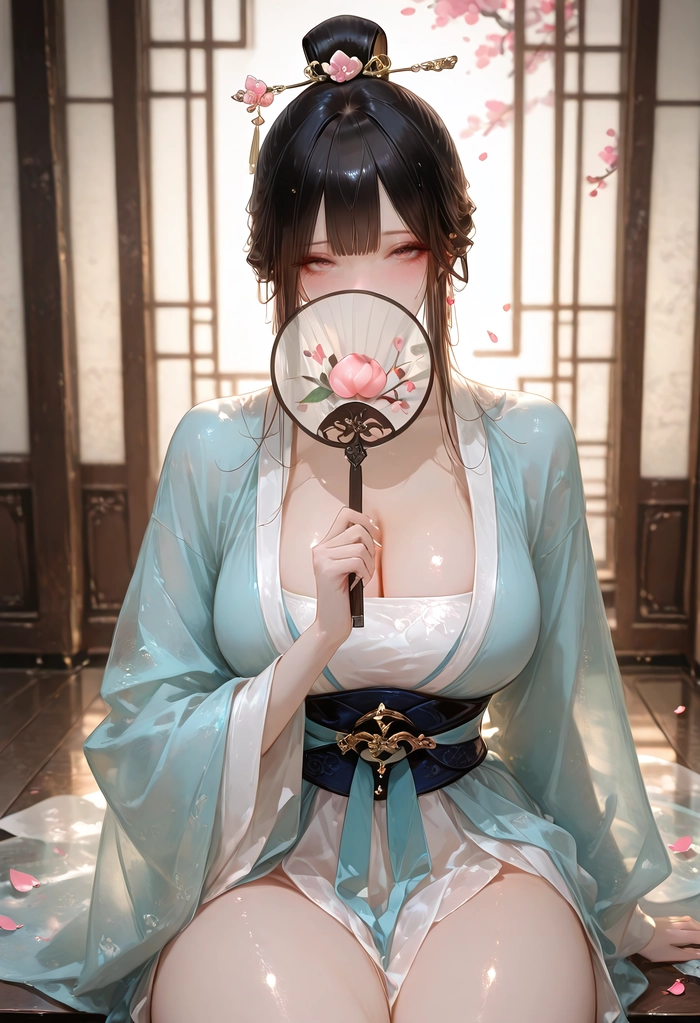 Ảnh anime che mặt cute phong cách tối giản