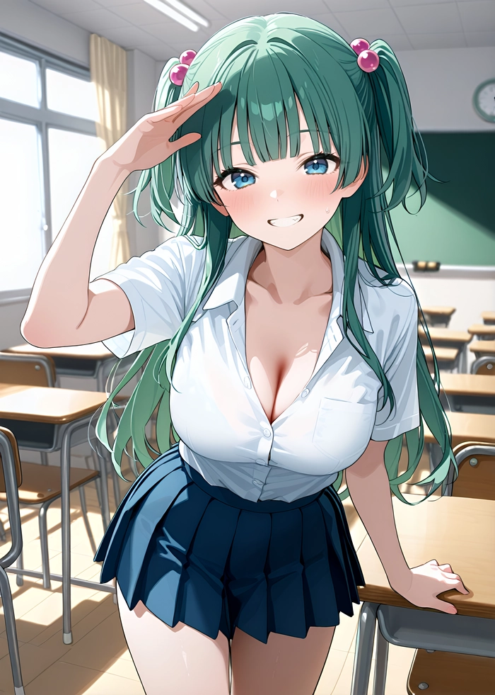 Ảnh anime học sinh nữ dịu dàng