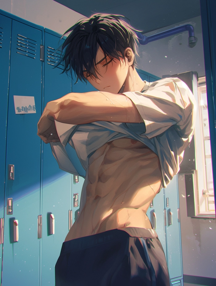 Ảnh anime nam học sinh buồn lãng mạn