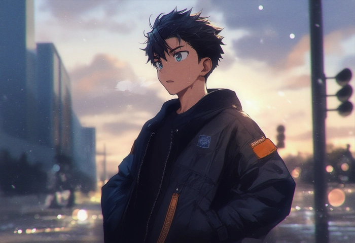 Ảnh anime nam học sinh dễ thương