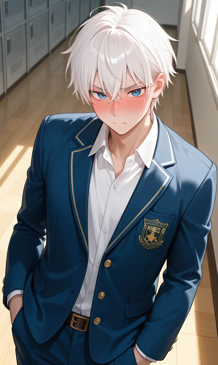 Ảnh anime nam học sinh ngầu bí ẩn