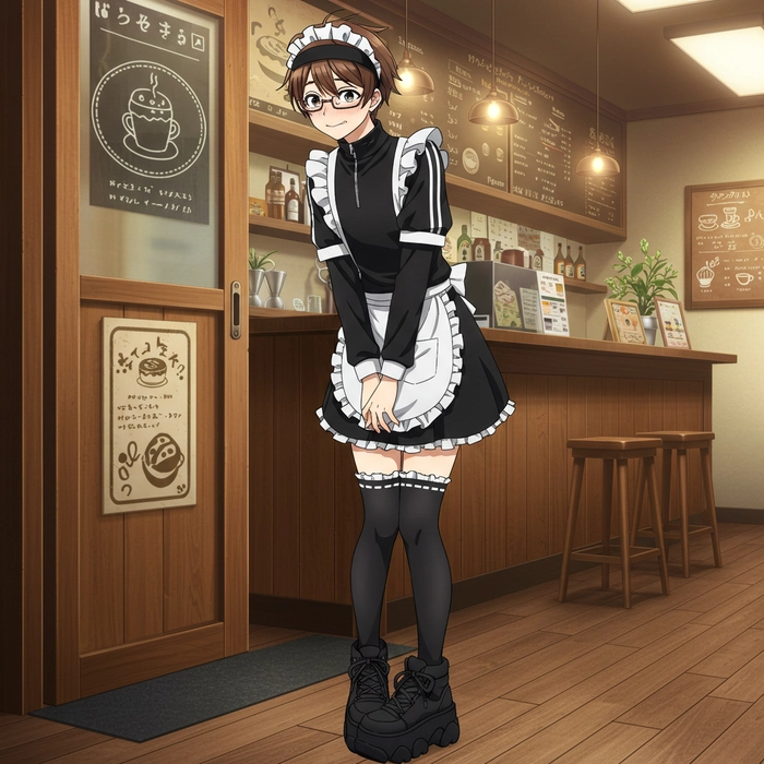 Ảnh anime nam mặc đồ hầu gái độc lạ