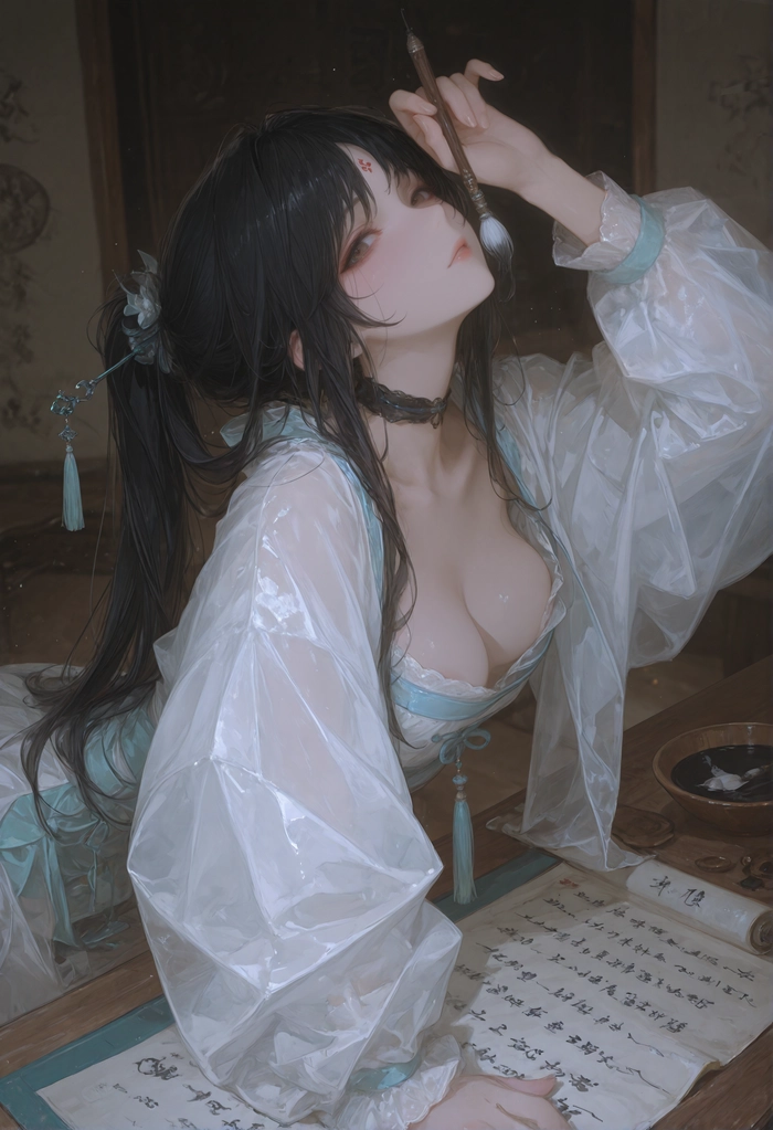 Ảnh anime nữ che mặt có thần thái