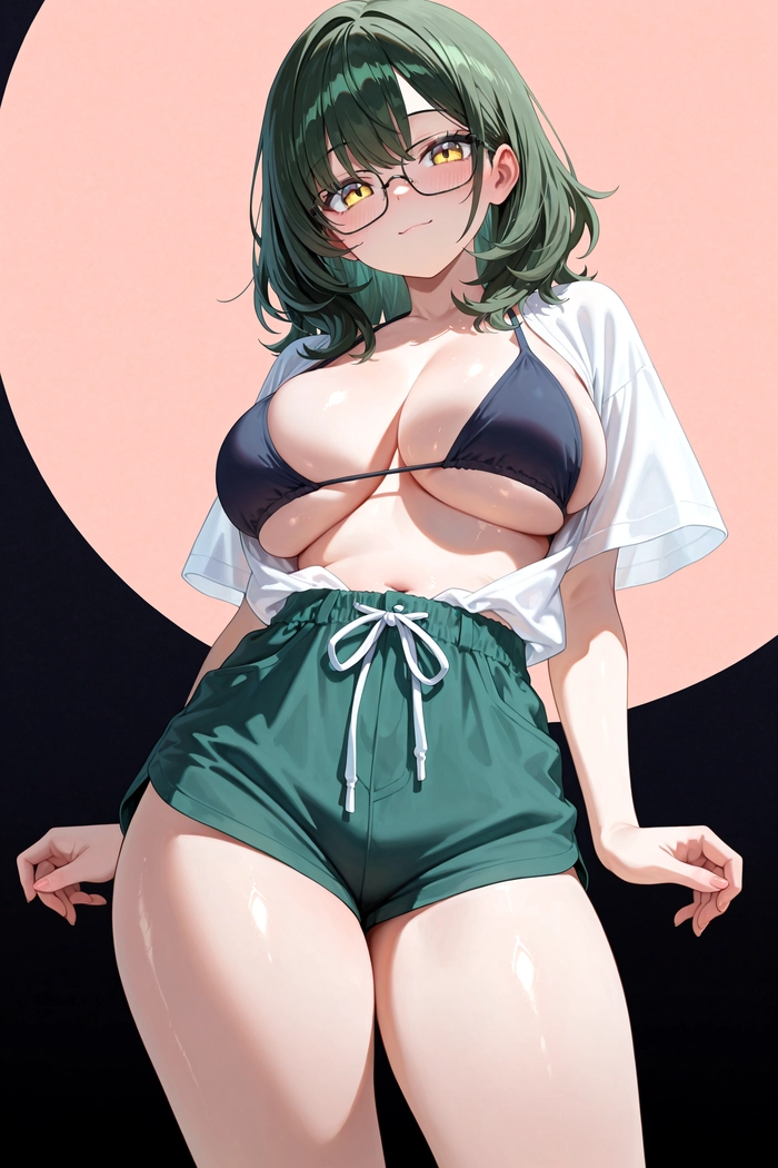 Ảnh anime nữ đeo kính cute và cá tính
