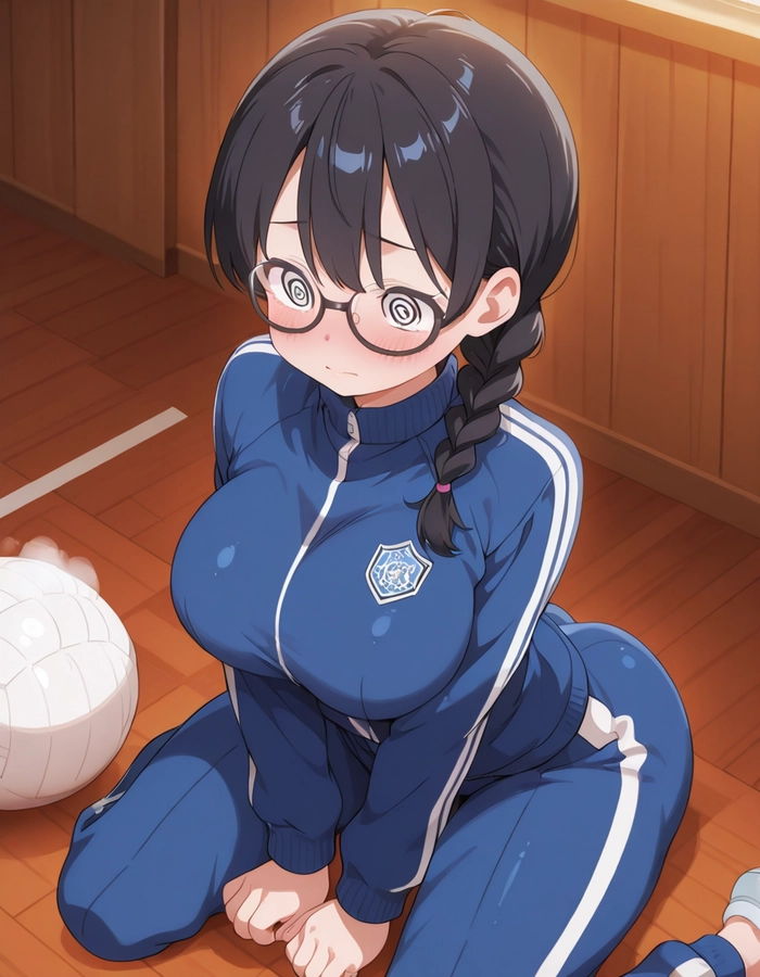Ảnh anime nữ đẹp cute đeo kính