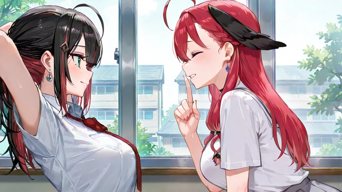Ảnh anime nữ học sinh cute đáng yêu