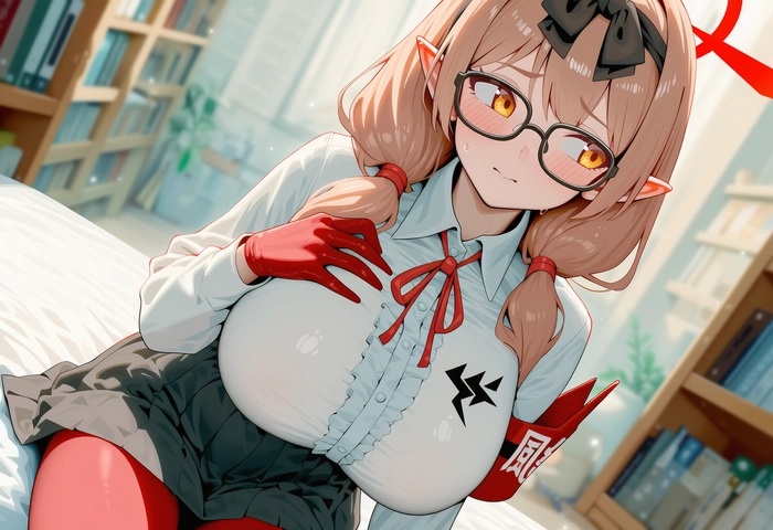 Ảnh anime nữ lạnh lùng đeo kính sang chảnh