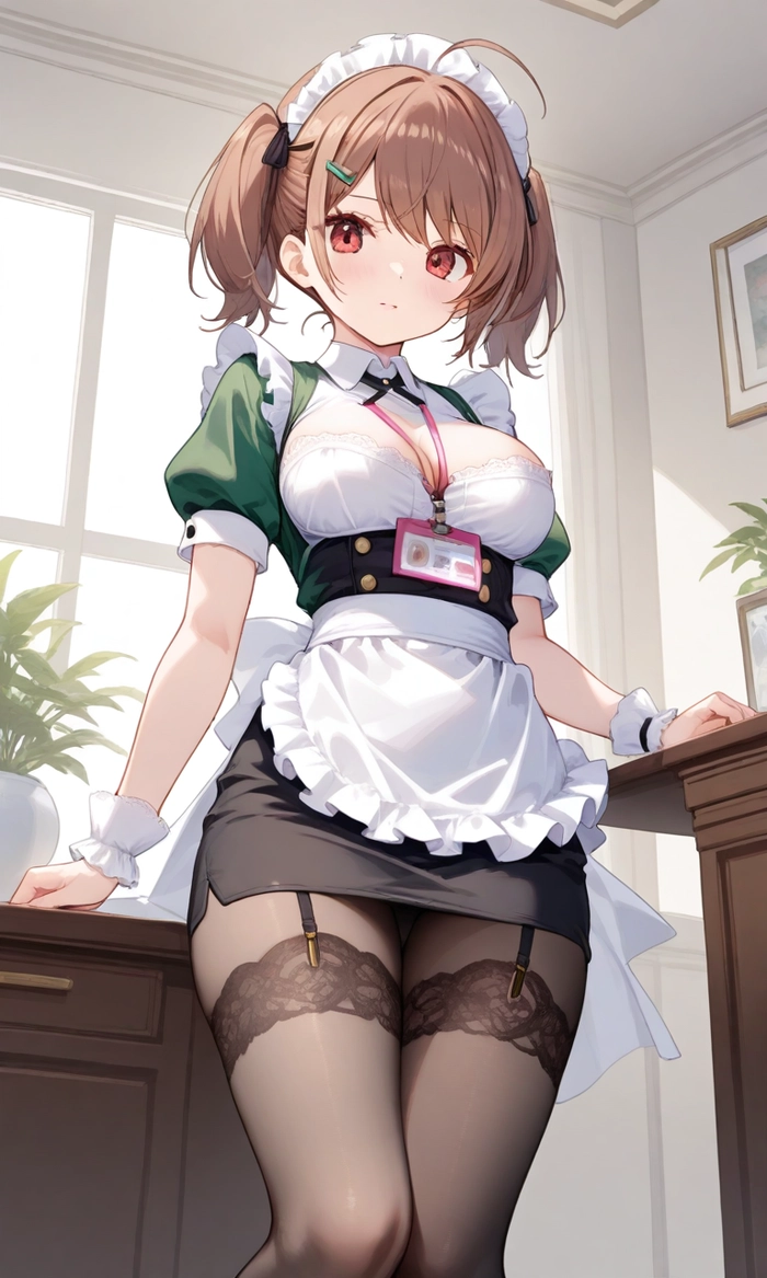 Ảnh anime nữ mặc đồ hầu gái hút mắt