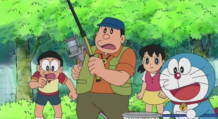 Ảnh bố Nobita với Nobita