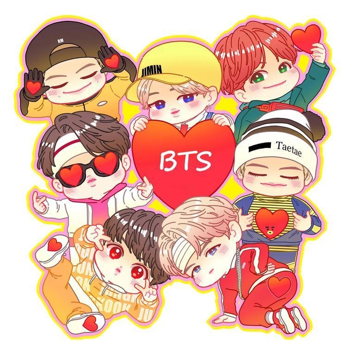 Ảnh chibi BTS dễ thương