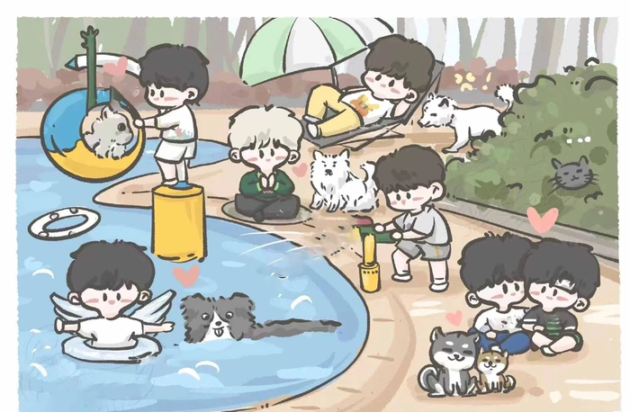 Ảnh chibi TNT Thời Đại Thiếu Niên Đoàn độc đáo