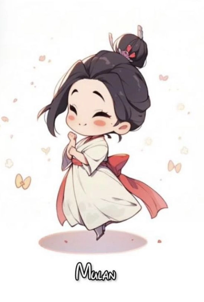 Ảnh công chúa Disney chibi ngọt ngào dễ thương