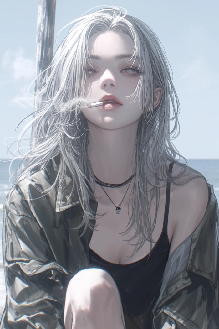 Ảnh gái ngầu anime phong cách độc lạ