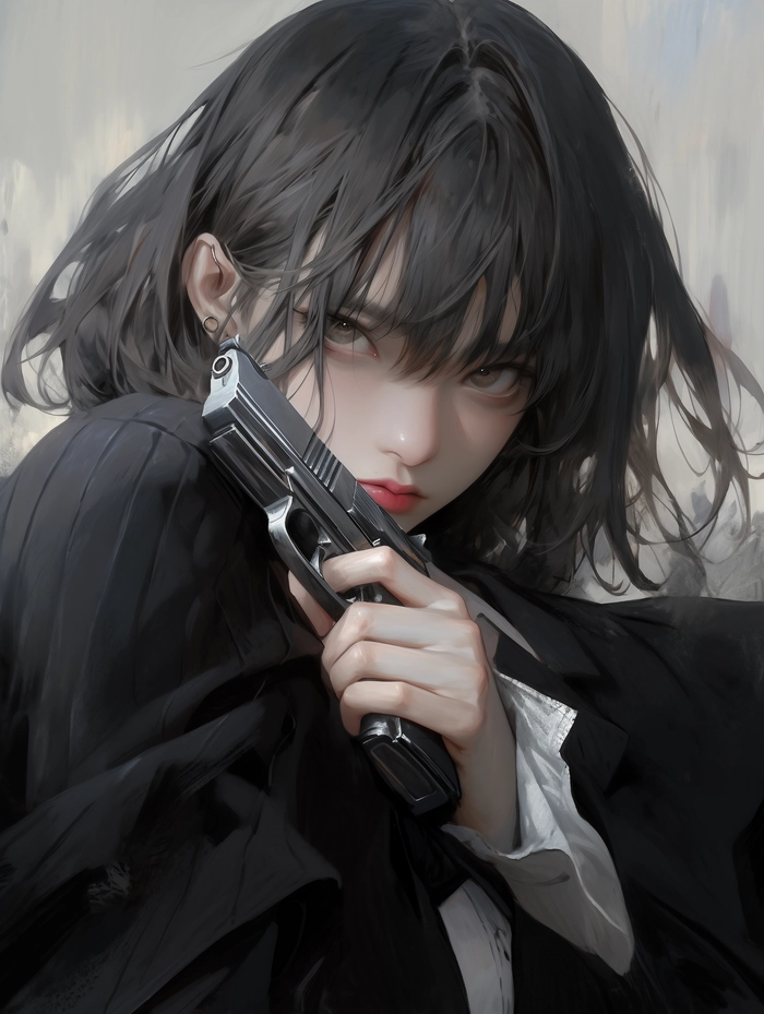 Ảnh gái ngầu anime thần thái nổi bật