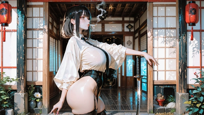 Ảnh gái xinh ngầu anime lạnh lùng cá tính