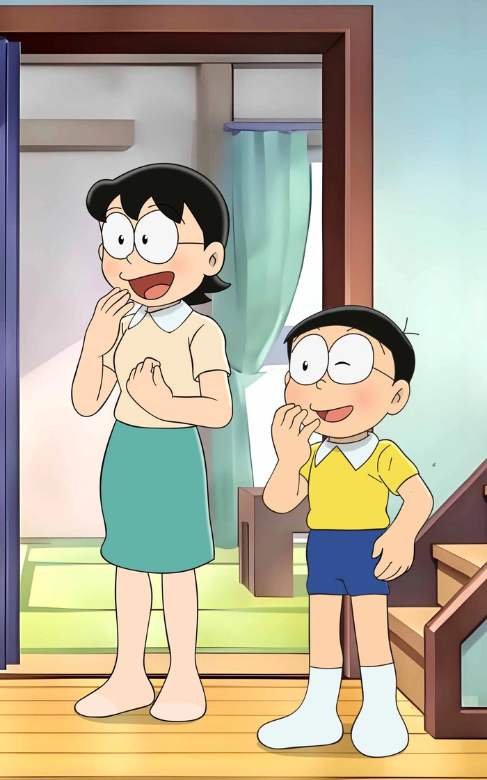 Ảnh mẹ Nobita và Nobita