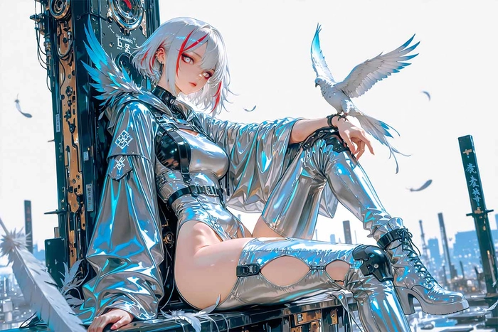 Ảnh ngầu anime nữ phong cách mạnh mẽ