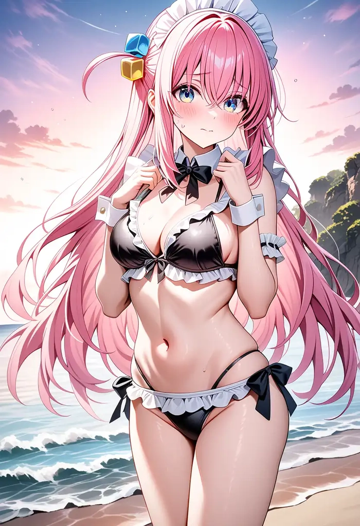 Ảnh sexy anime hầu gái bikini