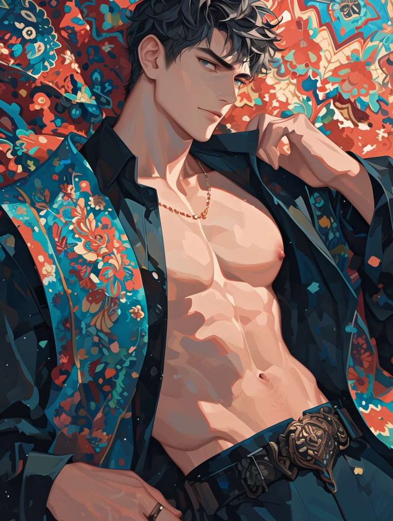 Ảnh trai anime 6 múi cuốn hút