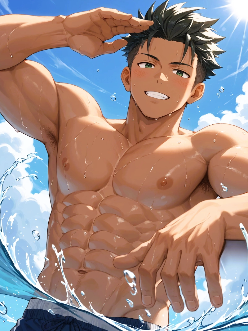 Anime trai 6 múi chuẩn soái ca