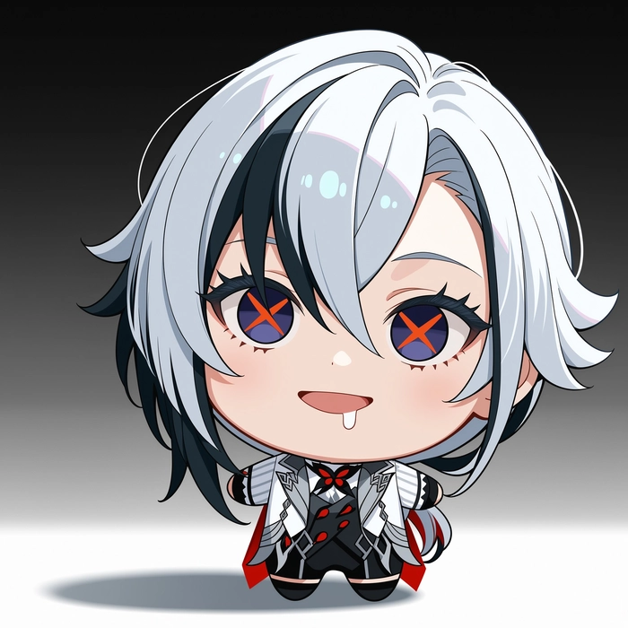 Arlecchino chibi anime dễ thương