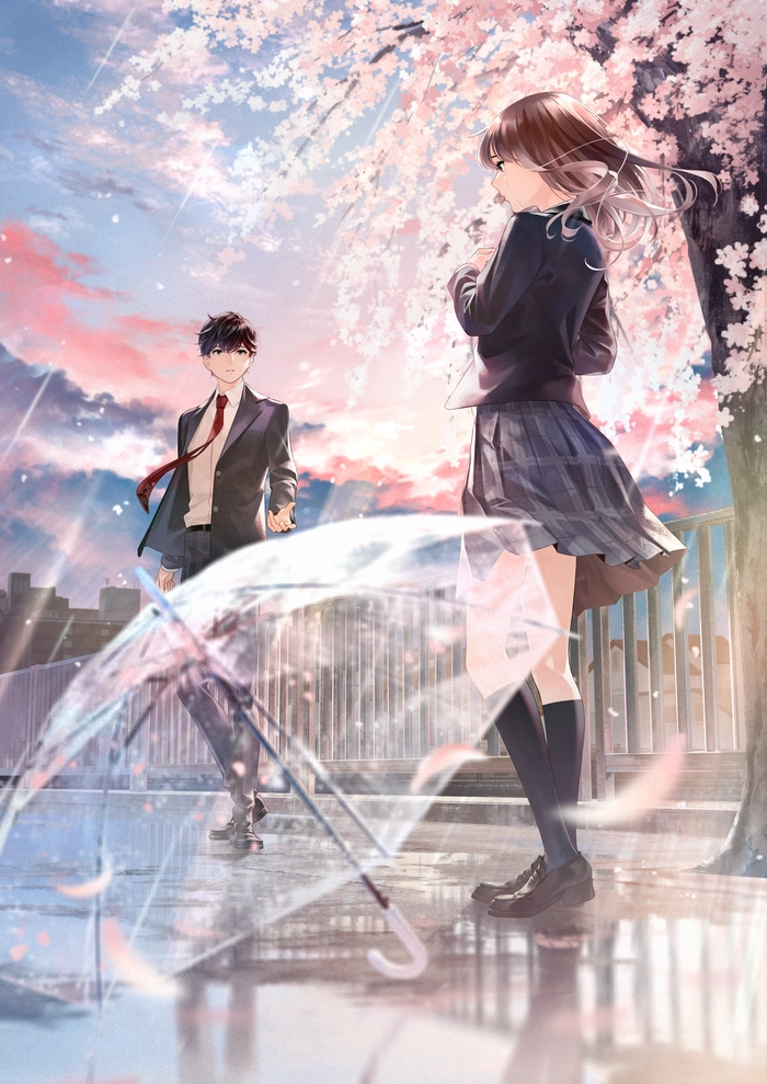 Avatar anime cặp đôi học sinh đáng yêu