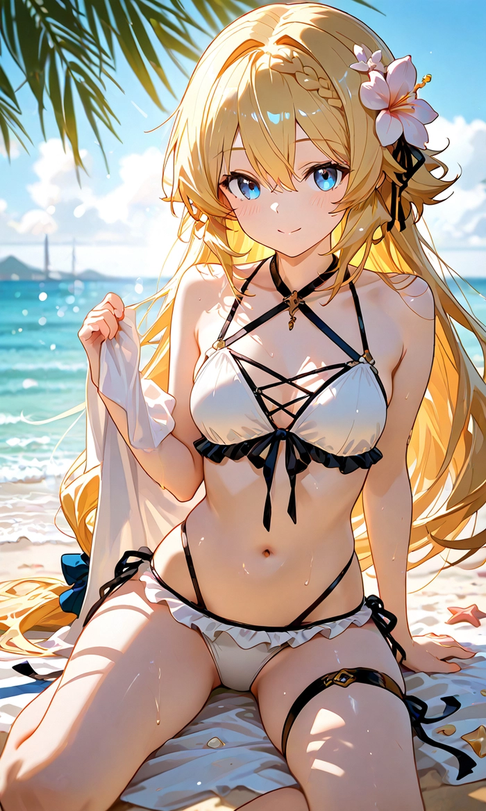Azusa Aizawa wallpaper bikini dễ thương