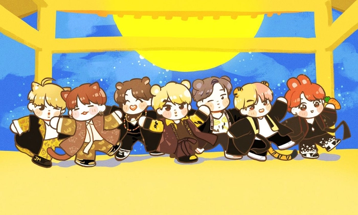 BTS chibi drawing cực đẹp