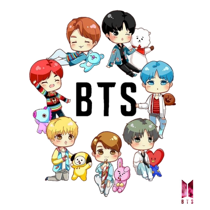 BTS chibi fanart cực chất
