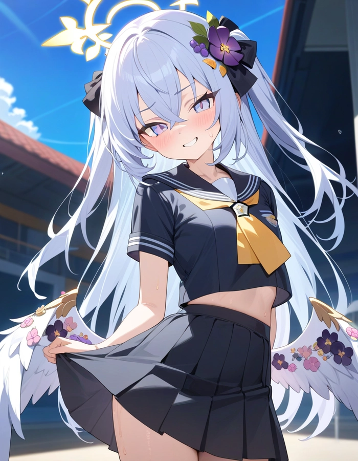Blue Archive Shirasu Azusa tạo dáng
