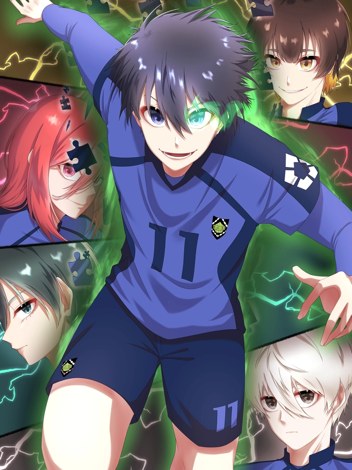 Blue Lock ảnh anime nam mạnh mẽ