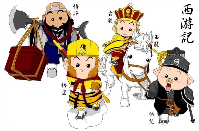 Bộ ảnh Tây Du Ký chibi dễ thương đáng yêu