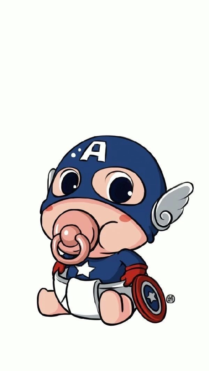 Chibi Captain America đáng yêu hết nấc