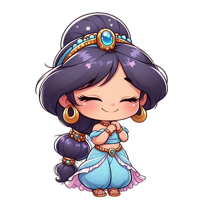 Công chúa Disney chibi cực kỳ đáng yêu
