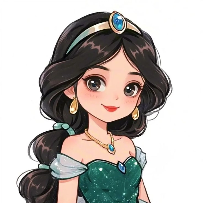 Công chúa Disney chibi cute siêu ngọt ngào