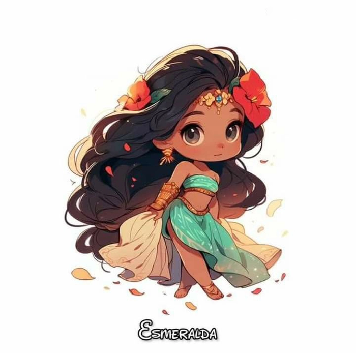 Công chúa Disney cute chibi ngọt ngào