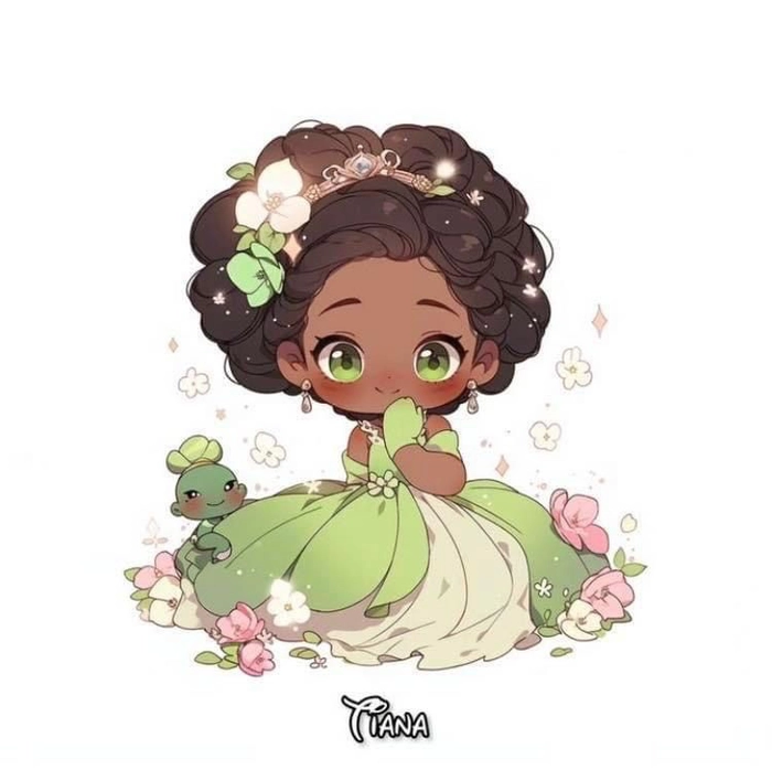 Công chúa Disney cute phiên bản chibi đáng yêu