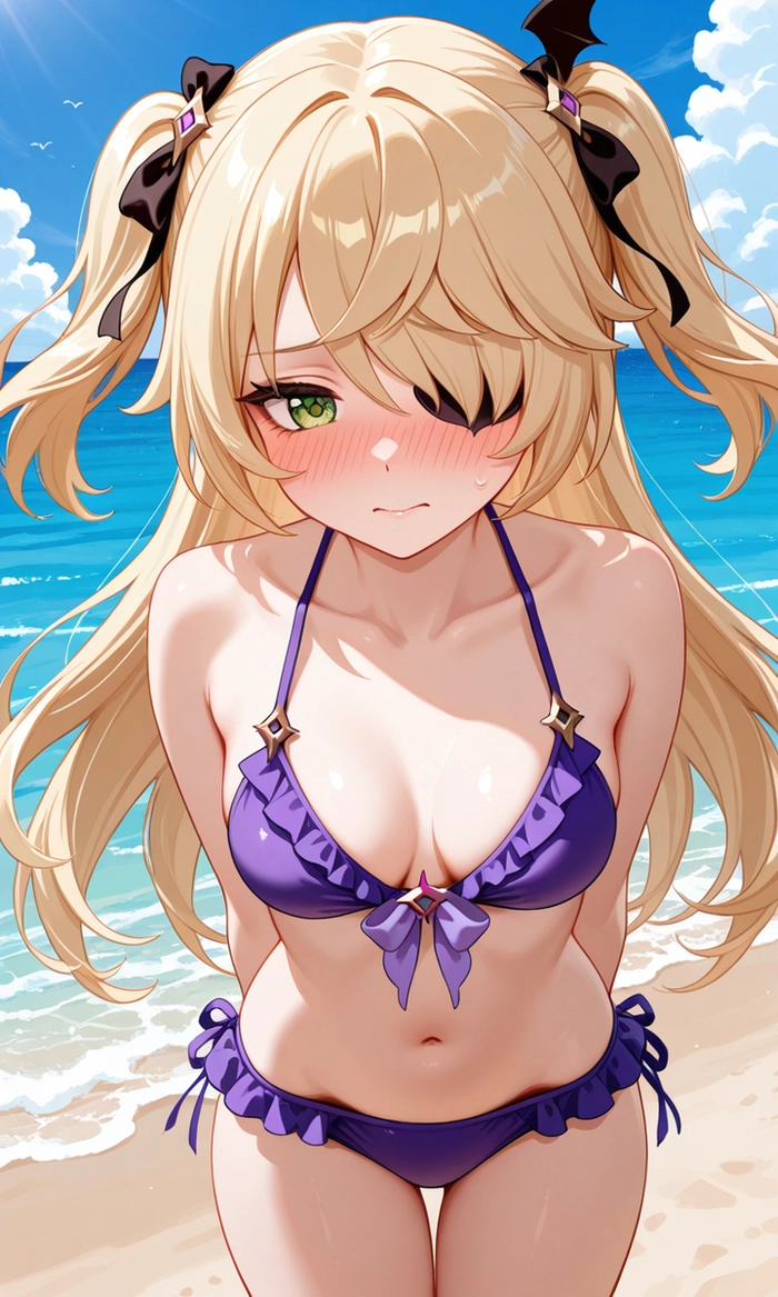 Genshin Impact Fischl fanart quyến rũ