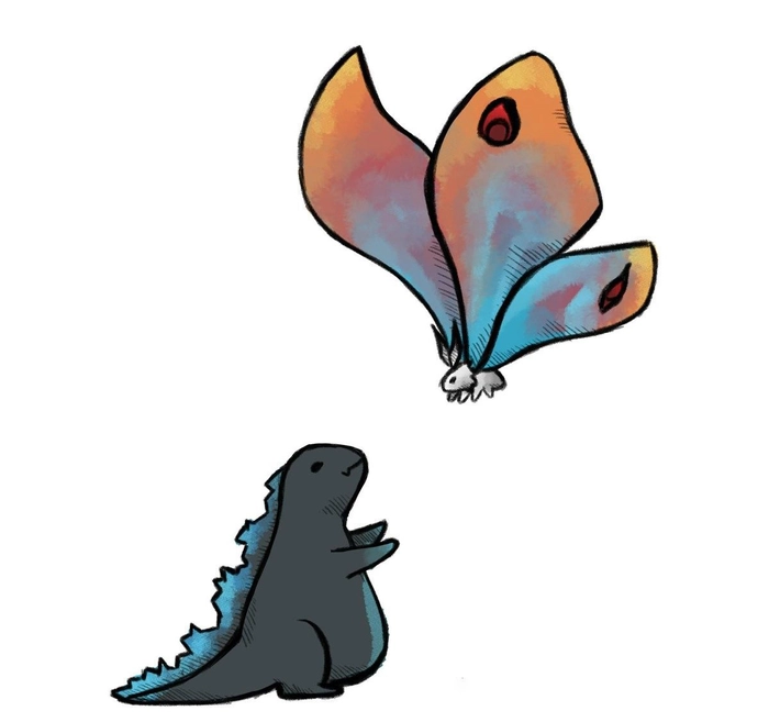 Godzilla chibi dễ thương như nhân vật hoạt hình