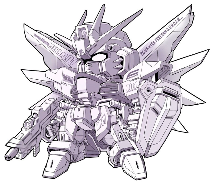 Gundam chibi anime cực chất