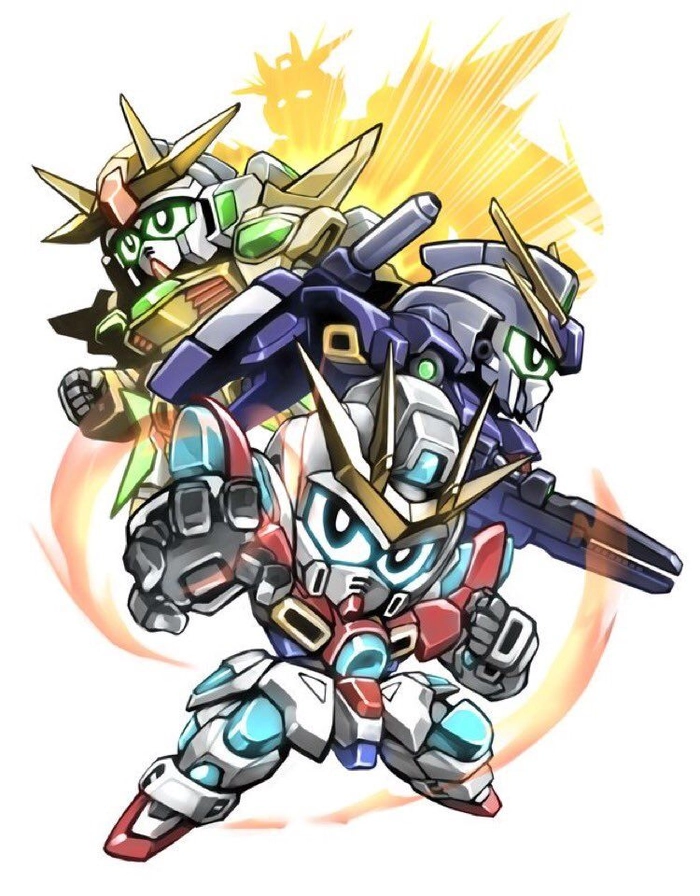 Gundam chibi anime cute đáng yêu