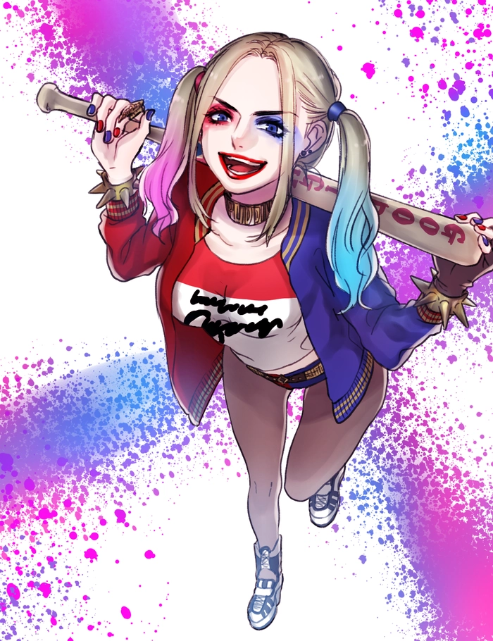 Harley Quinn anime phong cách ngầu sexy