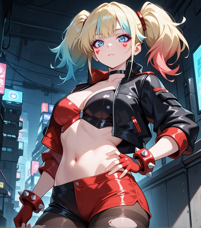 Harley Quinn anime quyến rũ hút mắt