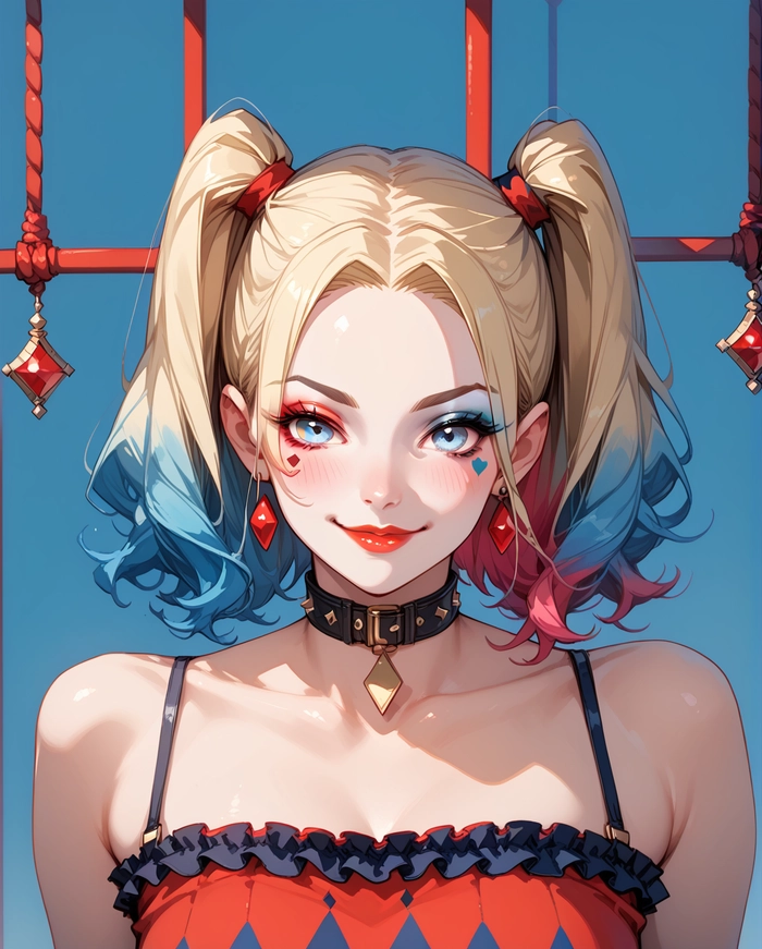Harley Quinn anime sexy nóng bỏng